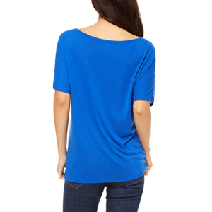 Camisetas al por mayor para mujer, cuello en V profundo, lisas, sin marca, de alta calidad, 100% algodón, para imprimir. - Product Image 3