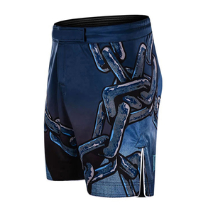 Pantalones Cortos de MMA para Hombre de Alta Calidad, Personalizables, Cintura Elástica Media, Sólidos, de Secado Rápido, Transpirables y de Corte Holgado - Product Image 4