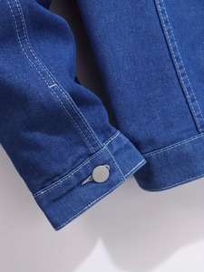 New Men's Trendy Jean Denim <b>Jacket</b> Male Streetwear Washed Ripped Denim <b>Jackets</b> for Men Cotton Coat Autumn Streetwear Style - Product Image 3