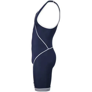 Professional Wholesale Comfortable <b>Men</b> Custom Made Reversible Waterproof Spandex/Polyester 260g Durable <b>Wrestling</b> <b>Singlets</b> Quick - Product Image 1
