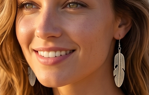 DIVYORO <b>SILVER</b> FEATHER DROPS - Product Image 3