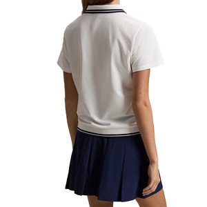 Polo personnalisé pour femme avec col superposé, logo sur mesure, en coton premium, décontracté, pour l'été, uniforme de golf - Product Image 2