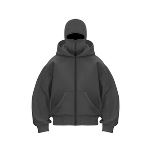 เสื้อแจ็คเก็ตมีซิปเต็มตัว สไตล์เรโทร ฮิปฮอป Y2K สำหรับผู้ชาย ทรงโอเวอร์ไซส์ มีฮู้ด แขนยาว อุ่นสบายสำหรับฤดูหนาว - Product Image 3