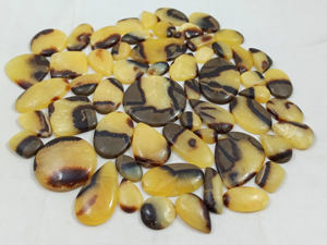 พลอยเซปทารีนธรรมชาติทรงหลังเบี้ย ขัดเงาด้วยมือ สำหรับทำเครื่องประดับ งานฝีมือ DIY - Product Image 5