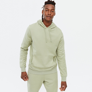 Sweat à capuche épais pour homme en molleton 100 % coton de haute qualité, couleur unie, avec logo personnalisé, respirant, écologique, style streetwear, coupe classique - Product Image 5