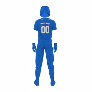 Maillot de baseball personnalisé 100 % polyester, léger, antibactérien, respirant, séchage rapide, dégradé de couleurs pour équipe - Product Image 5