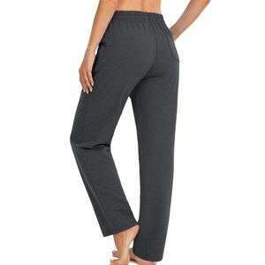 High Quality Casual High Waist Solid Color Women Sweatpants OEM Services 2026 Women Streetwear Slim Fit Ladies <b>Trousers</b> - Product Image 2