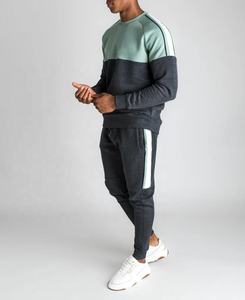 Chándal ajustado para hombre, conjunto de dos piezas con rayas blancas laterales - Product Image 3