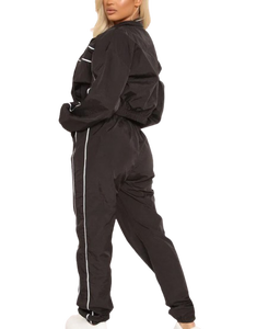 ชุดวอร์มกันลมปักโลโก้คุณภาพสูง ไซส์ใหญ่ น้ำหนักเบา กันน้ำ ระบายอากาศได้ดี สำหรับผู้หญิง ชุดวิ่งแบบเรียบ - Product Image 2