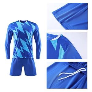 Conjunto de Camiseta de Fútbol de Manga Larga Transpirable Unisex para Adultos y Niños, Uniforme de Fútbol Antibacterial de Secado Rápido para Entrenamiento - Product Image 2