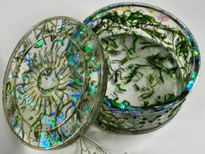 Boîte à Bijoux en Résine Faite Main de Qualité Supérieure, Organisateur Décoratif Floral pour Bijoux, Petit Conteneur Cadeau Personnalisé en Résine pour Bijoux - Product Image 6