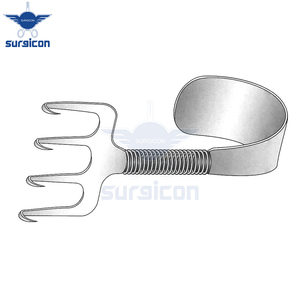 เครื่องมือถ่างกล้ามเนื้อแบบสปริงคอร์นีย์ เรค รีแทรคเตอร์ 4 ง่าม กว้าง 1.5 นิ้ว 7.5 ซม. 3 นิ้ว ทำจากสแตนเลสสตีล ใช้ซ้ำได้ แบบมือถือ - Product Image 4