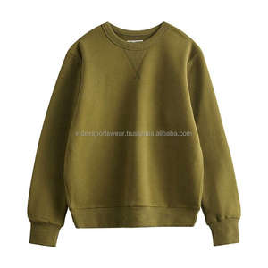 เสื้อสเวตเชิ้ตคอกลมสีเบอร์กันดีสำหรับผู้หญิง แขนยาว ผ้าถักเนื้อฝ้าย สีพื้น ใส่สบาย ระบายอากาศได้ดี ทรงปกติ เหมาะสำหรับใส่ในฤดูใบไม้ร่วง - Product Image 5