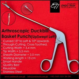 Instruments d'arthroscopie orthopédique manuels Endo Tech, type Backbiter Punches, modèle ETI-2000-001, certifiés ISO 13485 - Product Image 5
