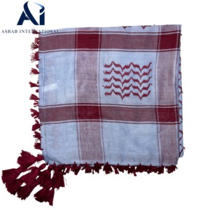 Foulard Keffiyeh Shemagh Arafat de Qualité Supérieure 120*120CM Kufiya Yashmagh Voile Arabe Fabricant en Gros du Moyen-Orient - Product Image 4