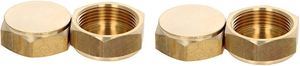 Bouchon de tuyau en laiton 1 pouce NPT fileté femelle – Bouchon d'extrémité en laiton robuste pour raccords de tuyauterie – Résistant à la corrosion, étanche, pour l'eau - Product Image 3
