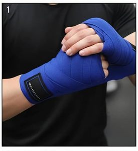 Bandages de boxe élastiques personnalisés OEM ODM pour MMA, 2 pièces, tailles et couleurs personnalisées, logo, vente en gros, fabricant en vrac - Product Image 2