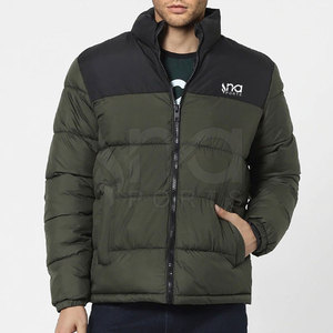 New Design Stand Collar Bubble <b>Jackets</b> <b>Long</b> Sleeves Full Zipper <b>Men</b> Bubble Winter <b>Jackets</b> - Product Image 4