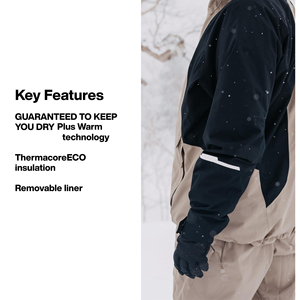 Guantes de esquí para todo tipo de clima, manoplas de nieve profesionales impermeables con forro térmico, equipo duradero para deportes y actividades de invierno - Product Image 6