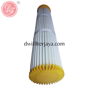 Filtro de Aire de Cartucho Plegado de PU Industrial Resistente para Polvo y Cemento, de Repuesto - Product Image 3