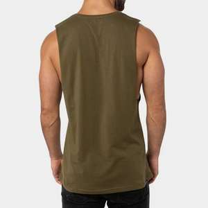 <b>Men's</b> Plus Size Breathable <b>Beach</b> <b>Vests</b> Tank Tops Casual Solid Color Sleeveless Muscle Tee Workout Summer Tops - Product Image 5