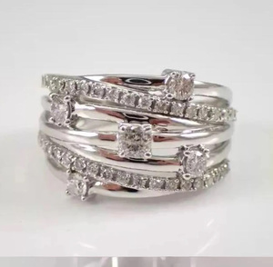 Men's Iced Out Ring, Men Custom Iced out Ring, Round <b>Simulated</b> <b>Diamond</b> 925 Sterling Silver, Hiphop ring, Birthday Gift, <b>Diamond</b> - Product Image 3