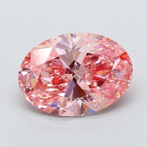 Diamant de laboratoire CVD rose vif fantaisie de forme ovale de luxe, 3,01 carats, clarté SI1, polissage excellent, diamant non monté pour bijoux - Product Image 6