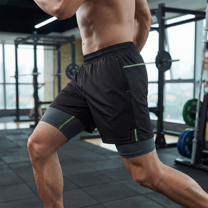 Pantalones Cortos Deportivos 2 en 1 Ligeros de Cintura Media, Transpirables, Antiencogimiento, Doble Capa de Compresión, Movimiento Libre, Ajuste Cómodo para Hombre - Product Image 5