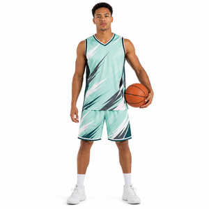 Ensemble de shorts de basket-ball unisexe personnalisés, légers, uniforme d'équipe, vente en gros directe d'usine pour les matchs, les entraînements et les sports - Product Image 1