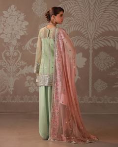 เสื้อเชิ้ตแขนสั้น WS International 621 สีสันสวยงาม พร้อมกางเกงขายาวทรงพลัซโซ่ สำหรับผู้หญิง ทำจากวัสดุวิสโคส เหมาะสำหรับงานปาร์ตี้และงานแต่งงาน - Product Image 5