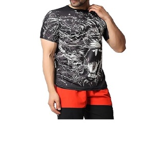 Unisex Polyester Sublimation <b>Tshirts</b> Streetwear Soild Short Sleeved Breathable Training Quick Dry Blank t Shirts for Men - Product Image 4