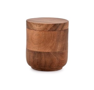 Recipiente de Madera Artesanal Vintage de Excelente Calidad con Acabado Natural para Almacenamiento de Especias, Gran Capacidad, para Uso Diario en la Cocina - Product Image 1