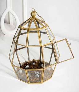 Terrario de Cristal en Forma de Tumba, Recipiente Artístico Transparente para Exhibición de Suculentas, Plantas Aéreas y Decoración Elegante - Product Image 2