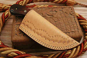 Custom handcrafted fixed blade Hunting <b>knife</b> with cover Premium wooden <b>handle</b> <b>knife</b> Satin finish survival <b>knife</b> - Product Image 6