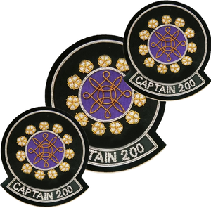 Insignias Bordadas a Mano con Hilo Dorado Personalizado - Moda de Lujo, Sin Níquel y Ecológicas, Lavables - Product Image 3