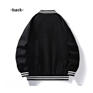 Chaqueta Varsity Unisex de Alta Calidad, Personalizable con Bordado, Logotipo Frontal, Corte Regular, Estilo Preppy, para Otoño - Product Image 6