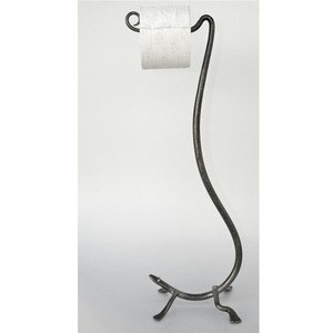 Iron Toilet Paper Holder Stand With Strong Frame For Bathroom Tissue <b>Roll</b> Storage Organizer - Product Image 2