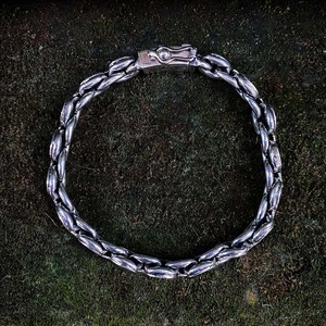 NY-CHB054 diamant incrusté argent Bracelet or tressé chaîne mignon perle échelle lien conception usage quotidien hommes/femmes bijoux cadeaux - Product Image 5