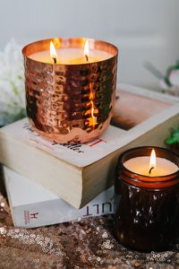 Plato para Velas de Cobre Puro, Resistente al Deslustre, Portavelas Flotante para Decoración Festiva y de Spa - Product Image 3