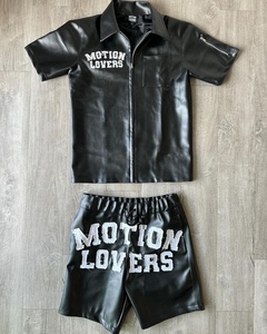 Ensemble deux pièces pour homme, chemise à manches courtes imprimée et short, costume d'été pour homme - Product Image 2