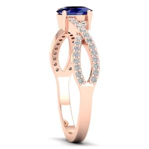 แหวนเงินแท้ 925 ดีไซน์คลาสสิค REYES ประดับพลอยไพลินสีน้ำเงิน หรูหรา ได้รับการรับรอง GRA พร้อมเพชรโมอิสซาไนต์ ของขวัญแต่งงาน เครื่องประดับชั้นดี - Product Image 3