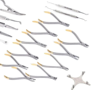 Ensemble de pinces orthodontiques dentaires en acier inoxydable, poignée ergonomique manuelle, certifié CE, fournisseur - Product Image 4