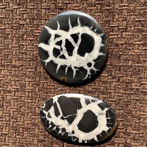 Wholesale Hot Selling Quality Natural Loose Gemstones Black Septarian Cabochon <b>Round</b>/Oval/<b>Cushion</b>/Marquise Shapes Jewelry Making - Product Image 2