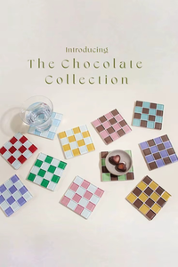 Juego de Posavasos de Mosaico Hechos a Mano TCE, Vajilla Decorativa Premium, Posavasos Resistentes al Calor para Hogar, Oficina, Regalo y Suministro al por Mayor - Product Image 2