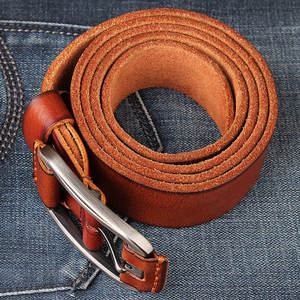 Cinturón de Cuero de Grano Completo de Lujo para Hombre, Hebilla con Logotipo Personalizado, Fabricante de Cinturones, 2026, Hecho en Pakistán - Product Image 2