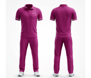 Full Sleeve <b>Cricket</b> Uniform with Custom Team Branding | Men Women Youth <b>Cricket</b> Wears Polo Shirt and Trouser Full Team - Product Image 4