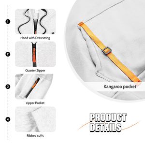 Sudadera con capucha oversize de algodón mezclado, estilo vintage lavado, básica y de moda, para hombre, con efecto desgastado, al por mayor - Product Image 5