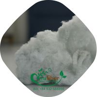 Fibre de polyester recyclée brute blanche 20D SD, de haute qualité, à bas prix, marque Vinafiber, non tissée, certifiée GRS/OEKO TEX