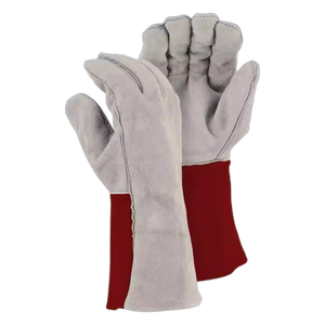 Best Performance Reflective Heavy Duty Cowhide Split Leather <b>Driver</b> Work <b>Gloves</b> Industrial Safety Hand Protection - Product Image 1
