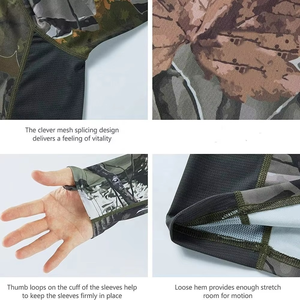 Chemise de chasse à manches longues pour homme, protection UV, respirante, séchage rapide, vêtements de chasse, chemises de chasse légères pour l'extérieur - Product Image 4